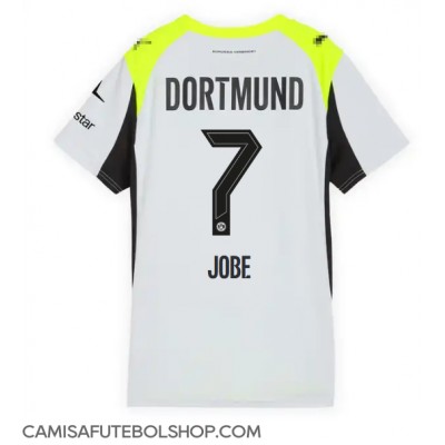 Camisa de time de futebol Borussia Dortmund Jobe Bellingham #7 Replicas 2º Equipamento Feminina 2025-26 Manga Curta Camisa de time de futebol Borussia Dortmund Jobe Bellingham #7 Replicas 2º Equipamento Feminina 2025-26 Manga Curta